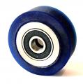 TW-250-4-P Nip Wheel - Blue Urethane - 2.50" OD